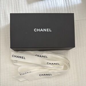 Chanel Black Box with White Ribbon - sunglasses box